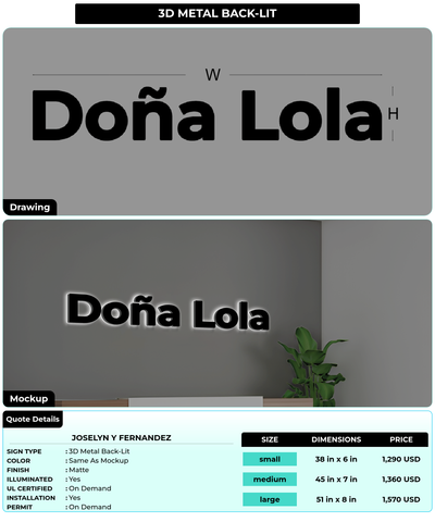 CUSTOM MOCKUP SIGN FOR Joselyn Y Fernandez