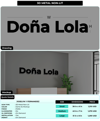 CUSTOM MOCKUP SIGN FOR Joselyn Y Fernandez