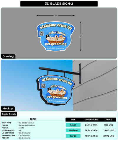 CUSTOM MOCKUP SIGN FOR Nick