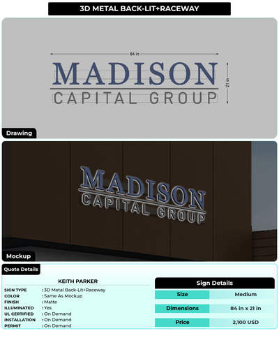 CUSTOM MOCKUP SIGN FOR Keith Parker