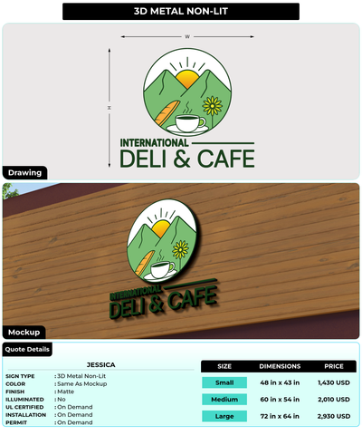 CUSTOM MOCKUP SIGN FOR Jessica