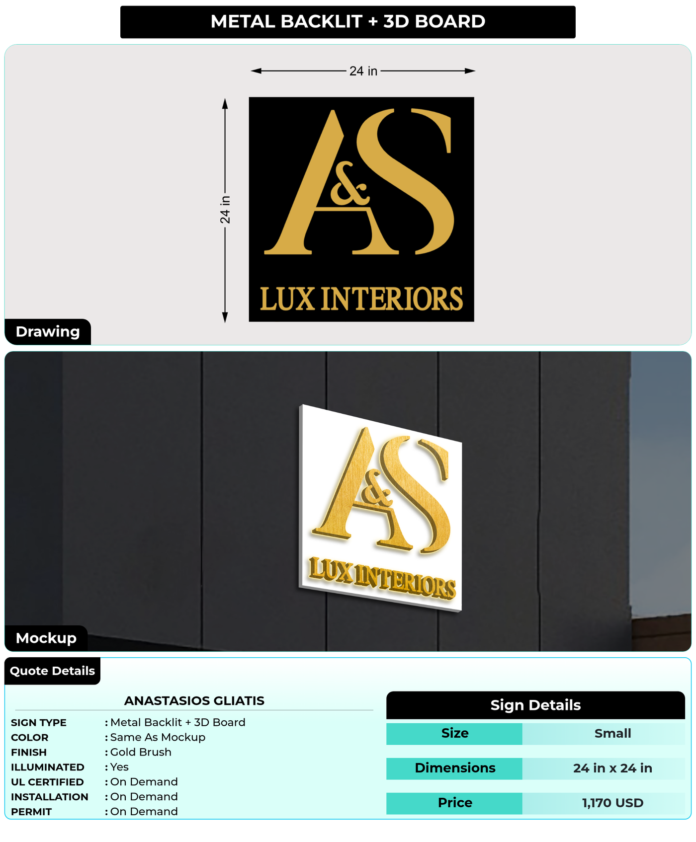 CUSTOM MOCKUP SIGN FOR Anastasios Gliatis