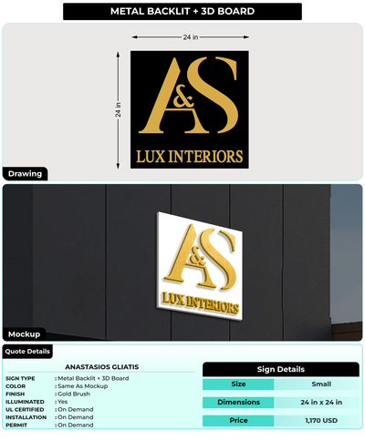 CUSTOM MOCKUP SIGN FOR Anastasios Gliatis
