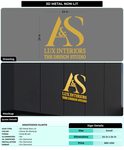 CUSTOM MOCKUP SIGN FOR Anastasios Gliatis