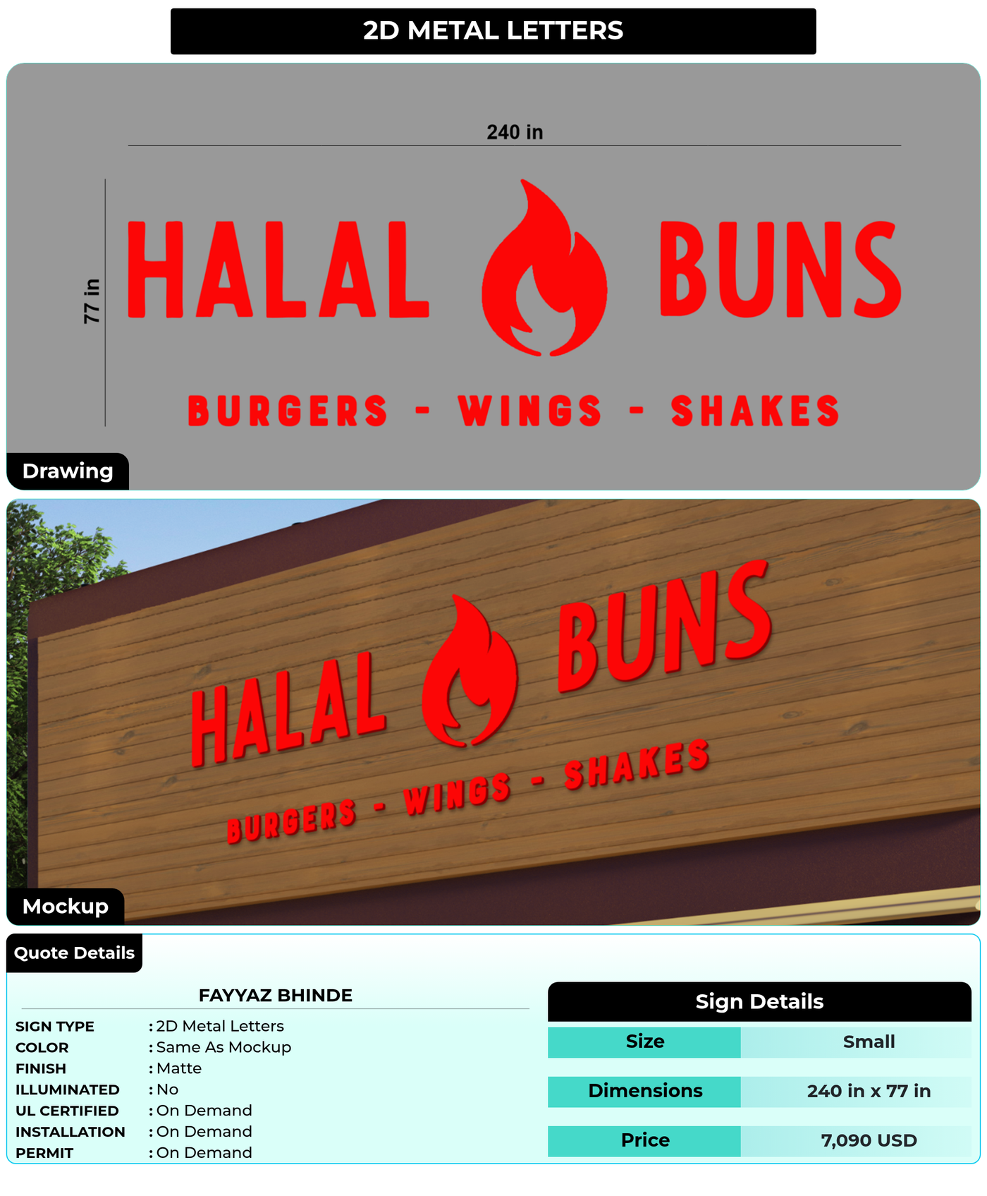 CUSTOM MOCKUP SIGN FOR Fayyaz Bhinde