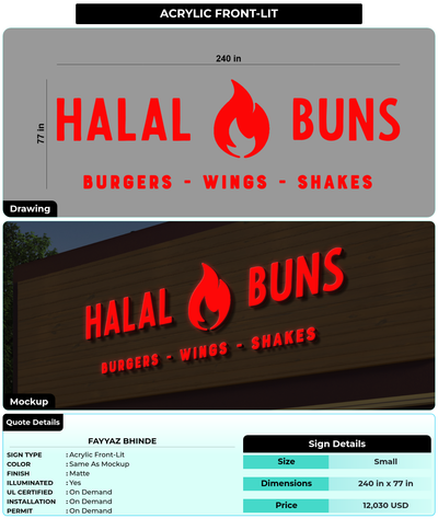 CUSTOM MOCKUP SIGN FOR Fayyaz Bhinde