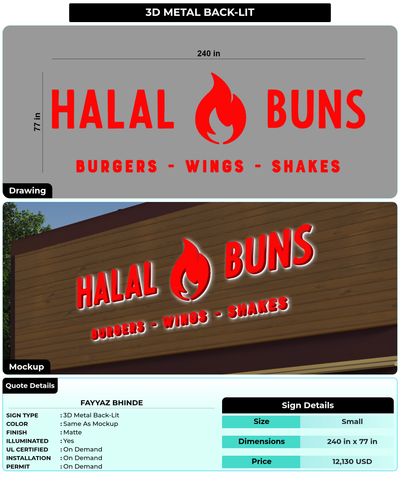 CUSTOM MOCKUP SIGN FOR Fayyaz Bhinde