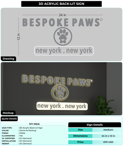 CUSTOM MOCKUP SIGN FOR Ivy Higa