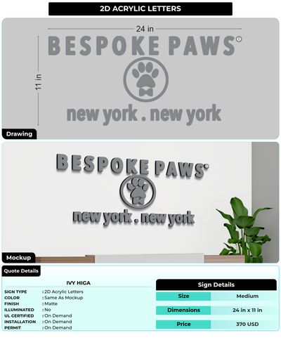 CUSTOM MOCKUP SIGN FOR Ivy Higa