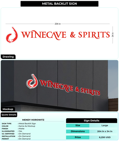 CUSTOM MOCKUP SIGN FOR Mendy Horowitz