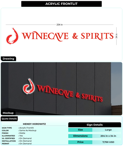CUSTOM MOCKUP SIGN FOR Mendy Horowitz