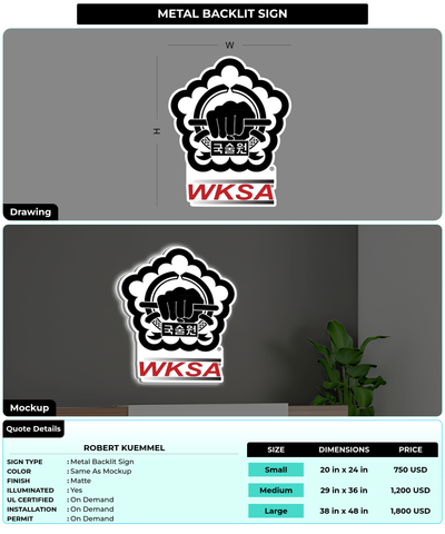 CUSTOM MOCKUP SIGN FOR Robert Kuemmel