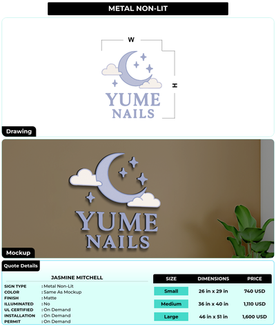 CUSTOM MOCKUP SIGN FOR Jasmine Mitchell
