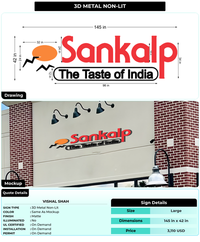 CUSTOM MOCKUP SIGN FOR Vishal Shah