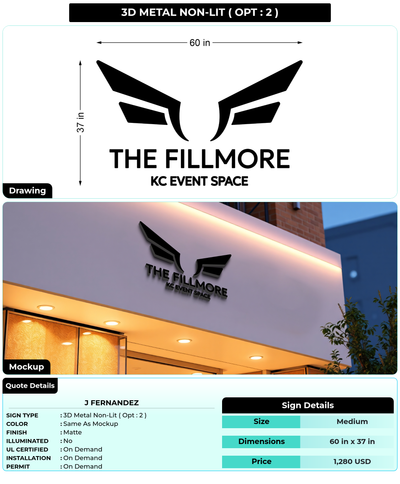 CUSTOM MOCKUP SIGN FOR J Fernandez