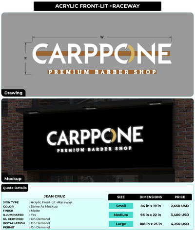 CUSTOM MOCKUP SIGN FOR Jean cruz