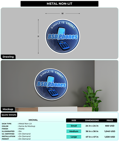 CUSTOM MOCKUP SIGN FOR Michal