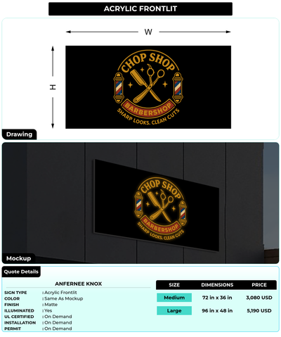 CUSTOM MOCKUP SIGN FOR Anfernee knox