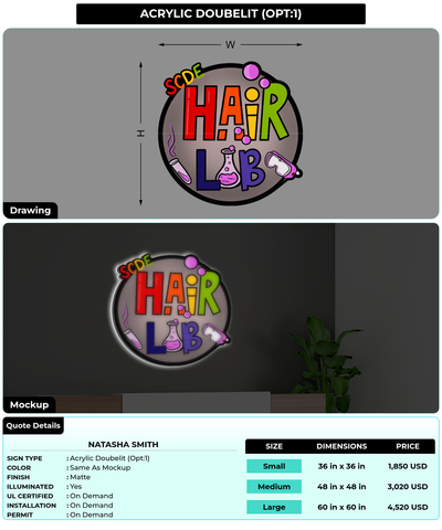 CUSTOM MOCKUP SIGN FOR Natasha Smith