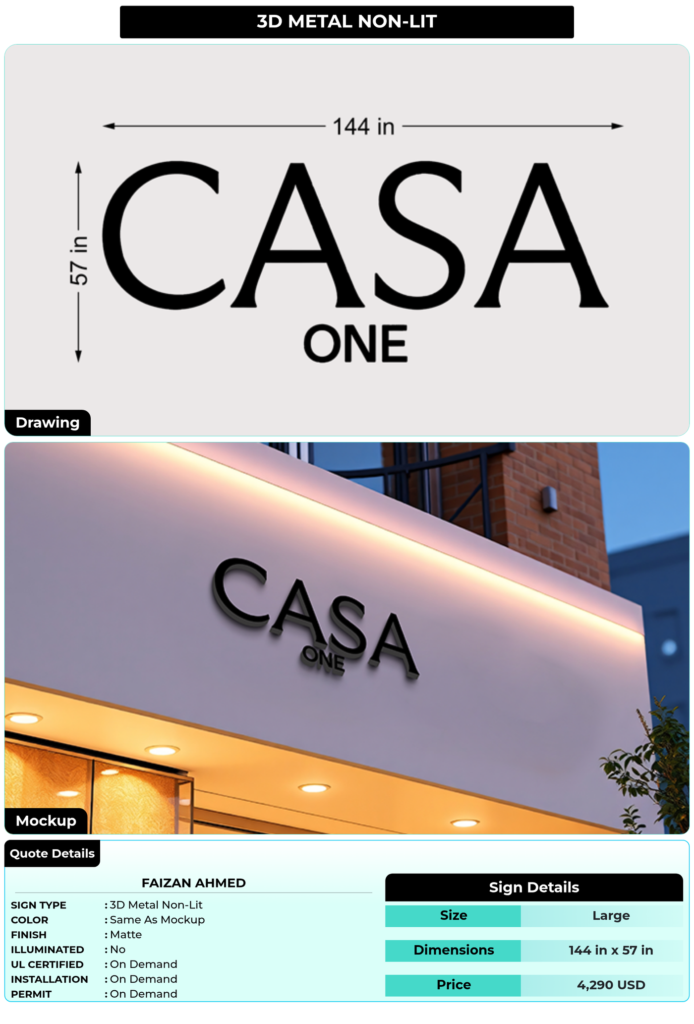 CUSTOM MOCKUP SIGN FOR Faizan Ahmed