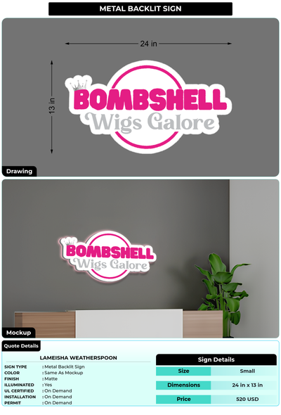 CUSTOM MOCKUP SIGN FOR Lameisha Weatherspoon