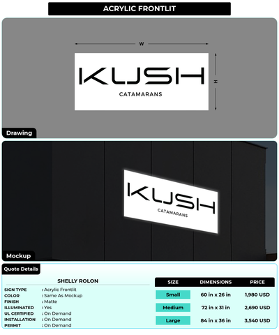 CUSTOM MOCKUP SIGN FOR Shelly Rolon