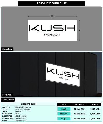 CUSTOM MOCKUP SIGN FOR Shelly Rolon