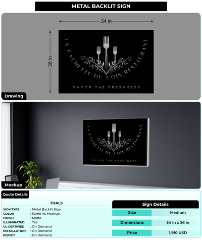 CUSTOM MOCKUP SIGN FOR Thals