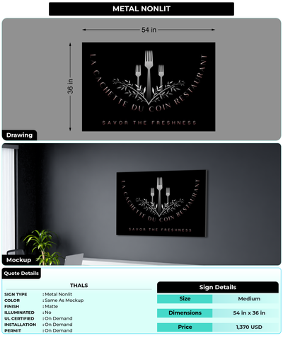 CUSTOM MOCKUP SIGN FOR Thals
