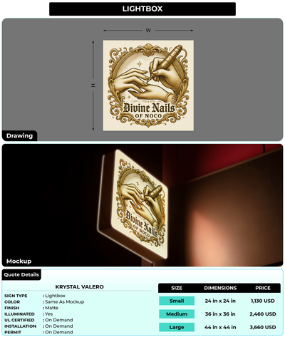 CUSTOM MOCKUP SIGN FOR Krystal valero