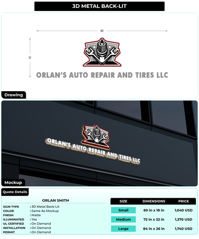 CUSTOM MOCKUP SIGN FOR Orlan Smith