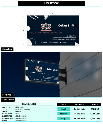 CUSTOM MOCKUP SIGN FOR Orlan Smith