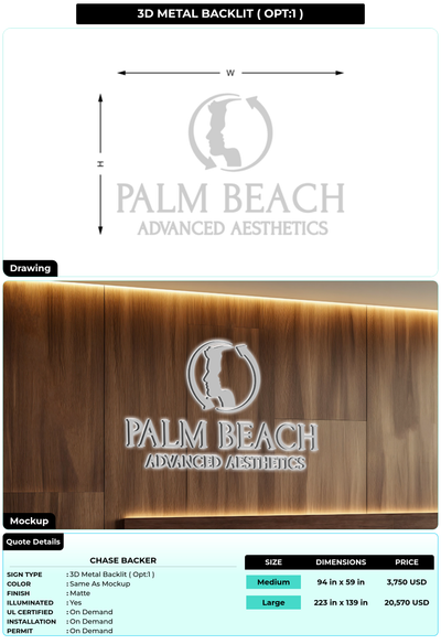 CUSTOM MOCKUP SIGN FOR Chase Backer