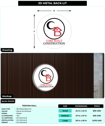 CUSTOM MOCKUP SIGN FOR Tristan Hall
