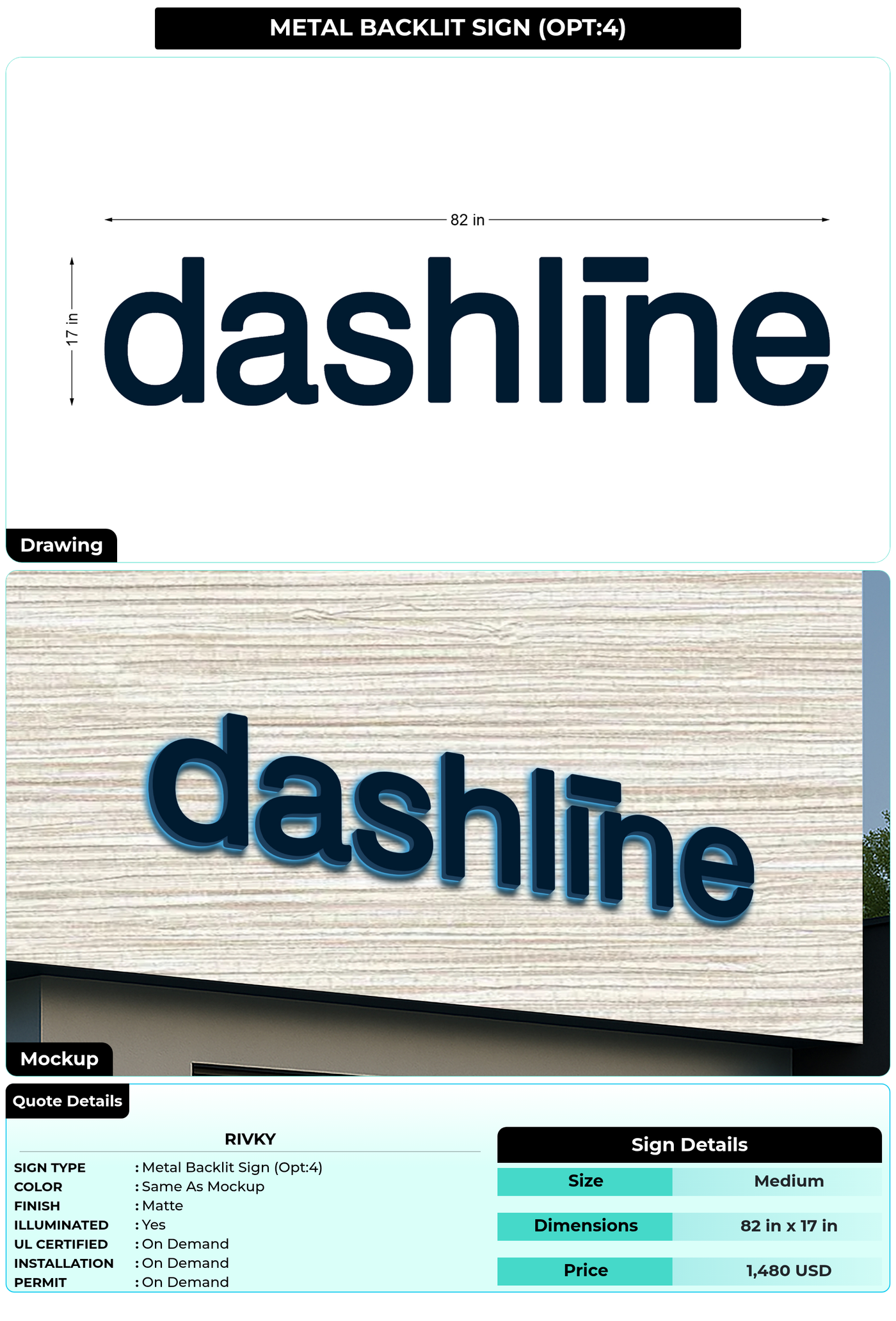 CUSTOM MOCKUP SIGN FOR rivky