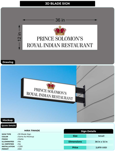 CUSTOM MOCKUP SIGN FOR Mira Tiwade