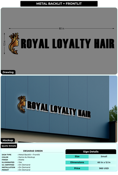 CUSTOM MOCKUP SIGN FOR Desarae Green
