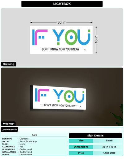 CUSTOM MOCKUP SIGN FOR Los