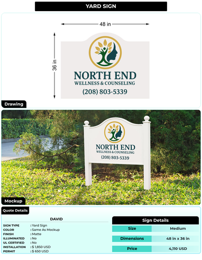 CUSTOM MOCKUP SIGN FOR David