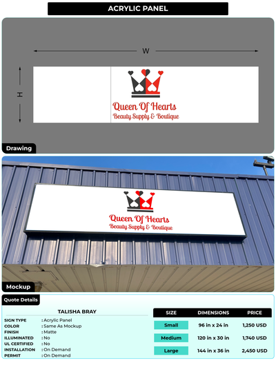 CUSTOM MOCKUP SIGN FOR Talisha Bray