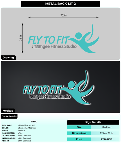 CUSTOM MOCKUP SIGN FOR Tina