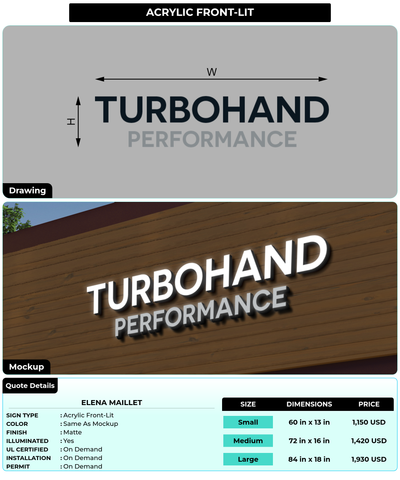 CUSTOM MOCKUP SIGN FOR Elena maillet