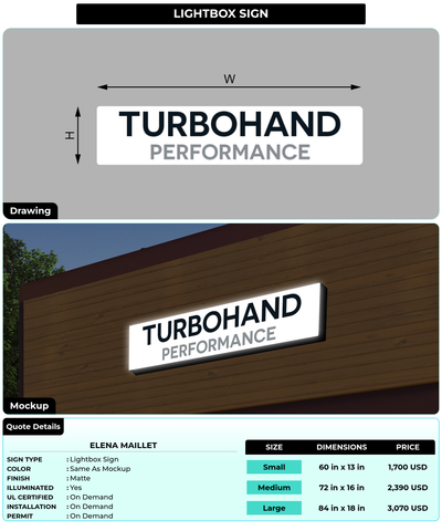 CUSTOM MOCKUP SIGN FOR Elena maillet