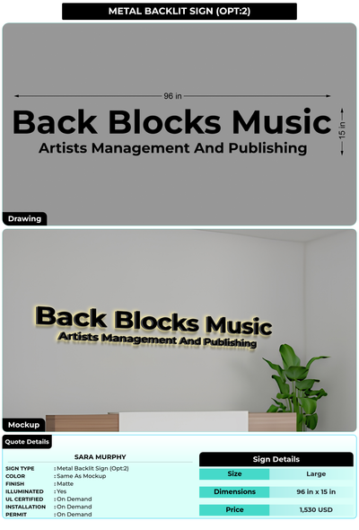CUSTOM MOCKUP SIGN FOR Sara Murphy