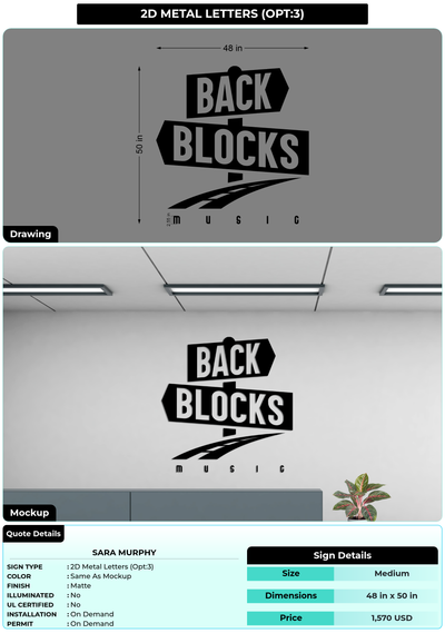CUSTOM MOCKUP SIGN FOR Sara Murphy