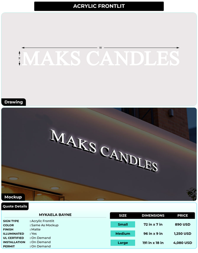 CUSTOM MOCKUP SIGN FOR Mykaela Bayne