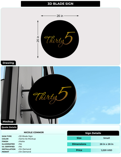 CUSTOM MOCKUP SIGN FOR Nicole Connor