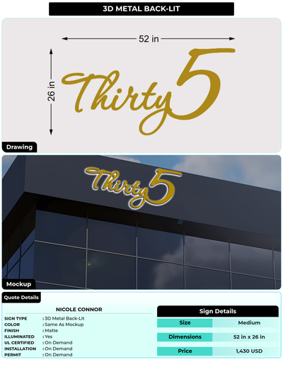 CUSTOM MOCKUP SIGN FOR Nicole Connor