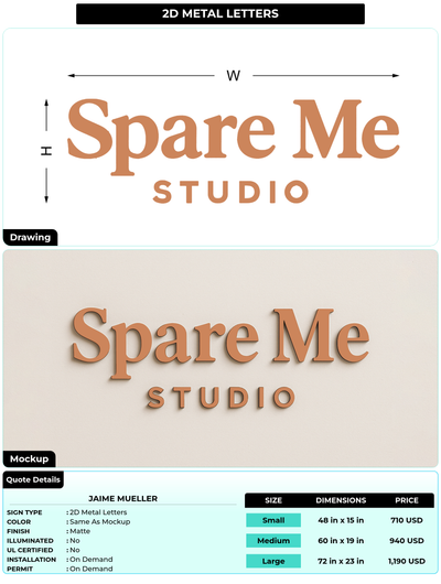 CUSTOM MOCKUP SIGN FOR Jaime Mueller