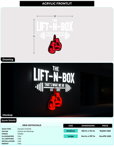 CUSTOM MOCKUP SIGN FOR Erik Rothchild